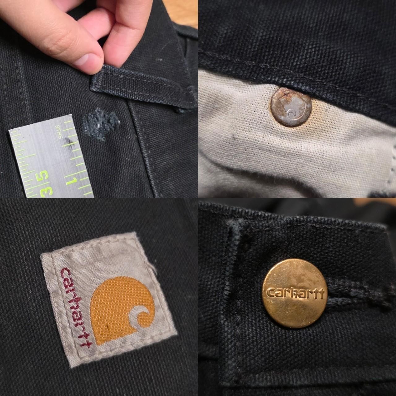 Carhartt Double Knee Carpenter Pants B01 BLK Size 32×30 Made in USA
