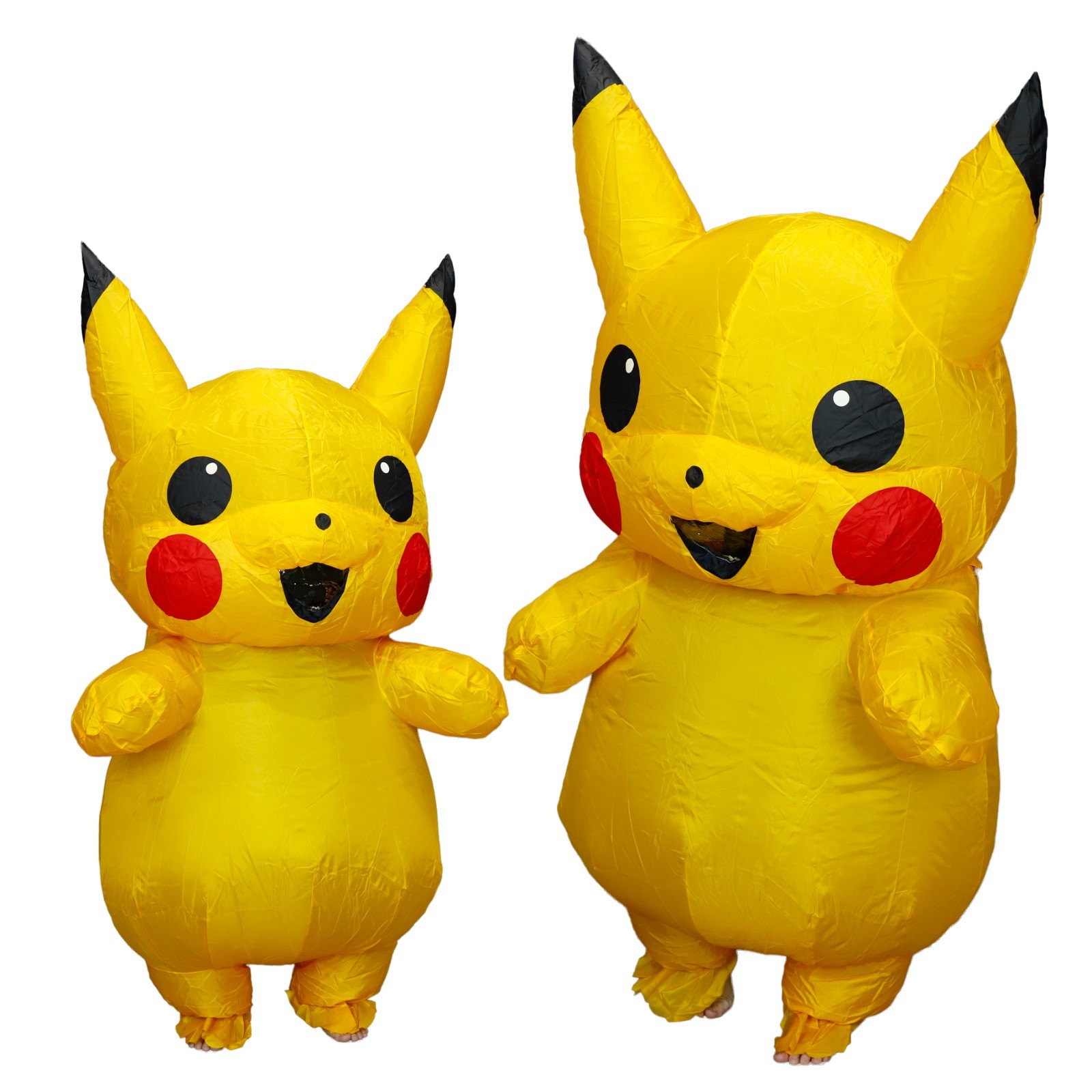 Inflatable Costume Pikachu Mascot Kid/Adult Size Blow Up Cosplay Party Outfit
