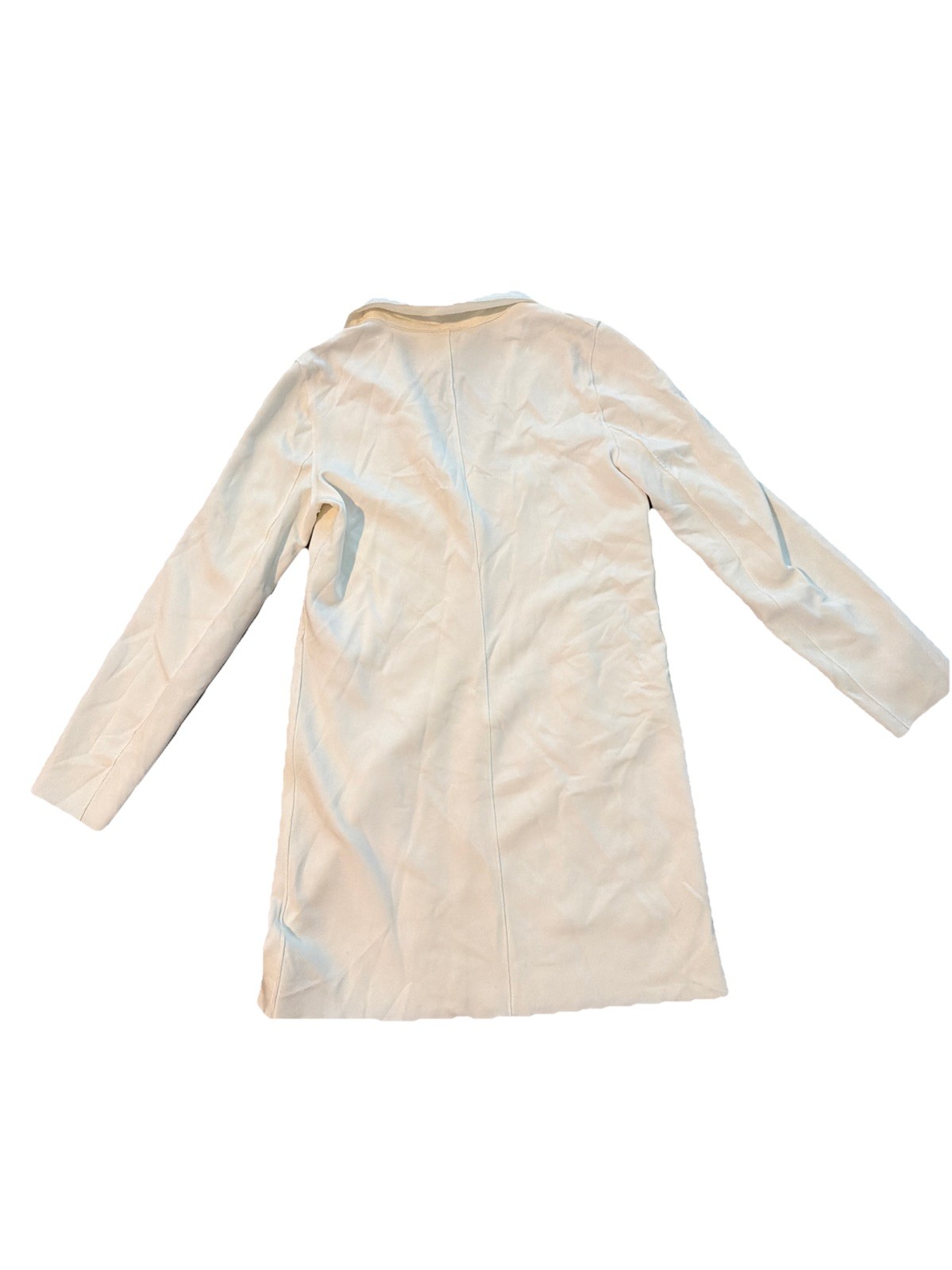 Women’s CAROLINA BELLE MONTREAL White Snap Front Jacket Coat Sz M