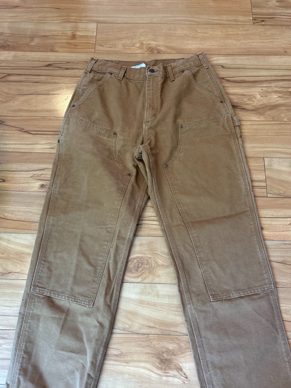 Vintage Y2k 2000s Carhartt B01 BLK Double Knee Carpenter Pants 33×30 MADE IN USA