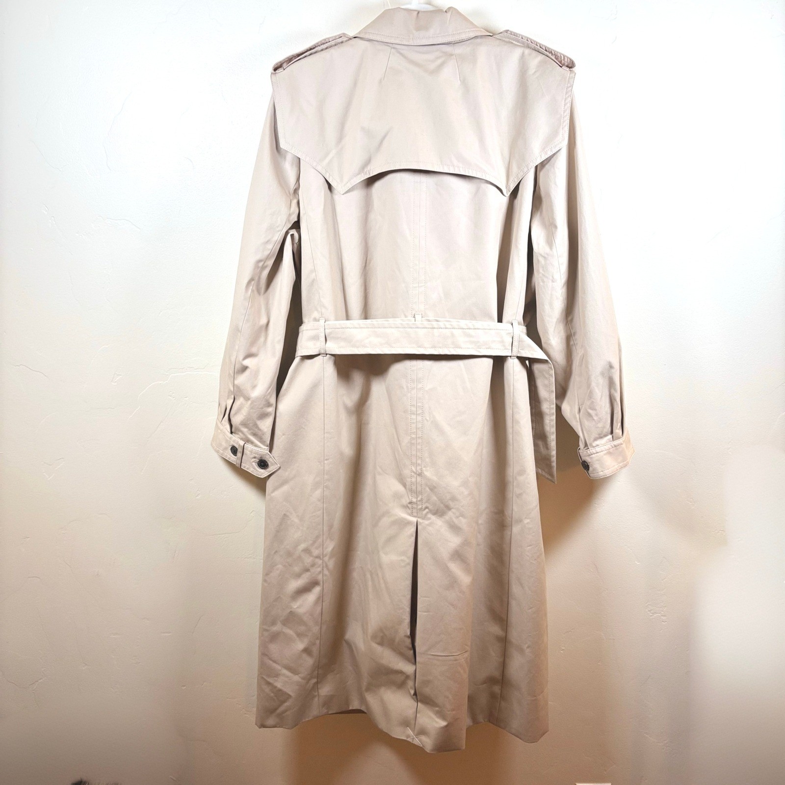 J.Crew Womens Double-Breasted Belted Trench Coat Sz 16 Khaki Canvas Preppy NEW