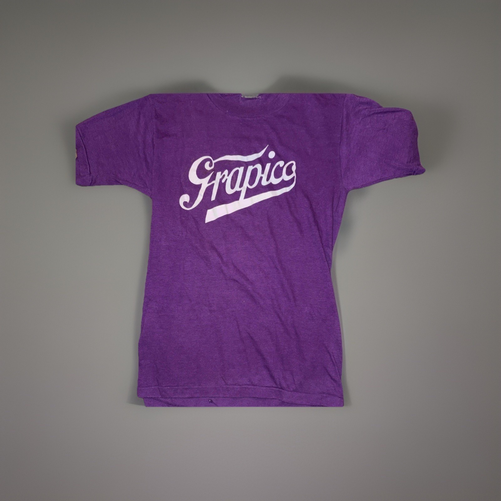 Vintage Graphic Tee Grapico Logo Purple Healthknit Brand Tee Women’s S