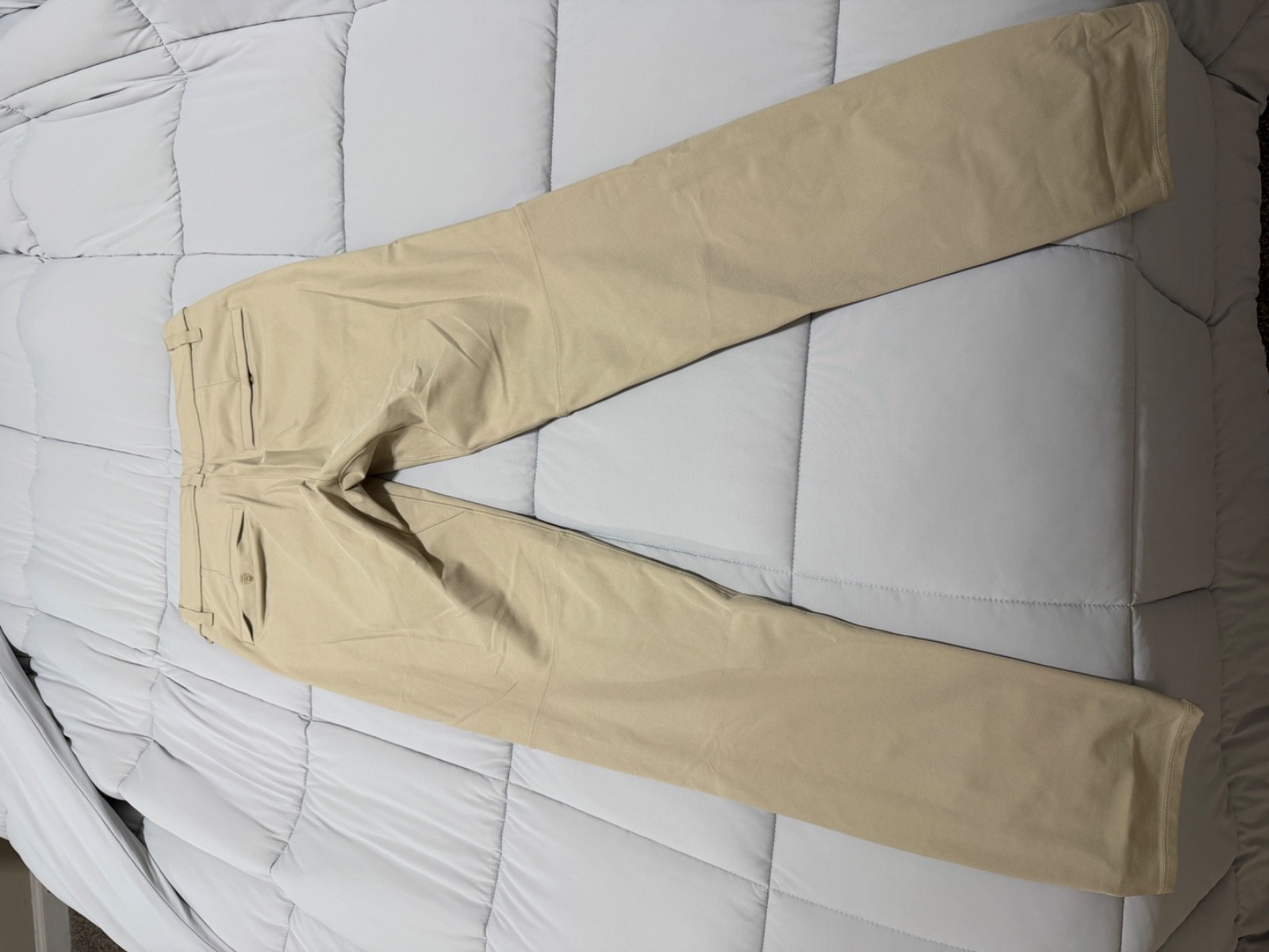 Lululemon Commission Pant Classic ABC Mens 28×32 Khaki Tan Warpstreme Trouser