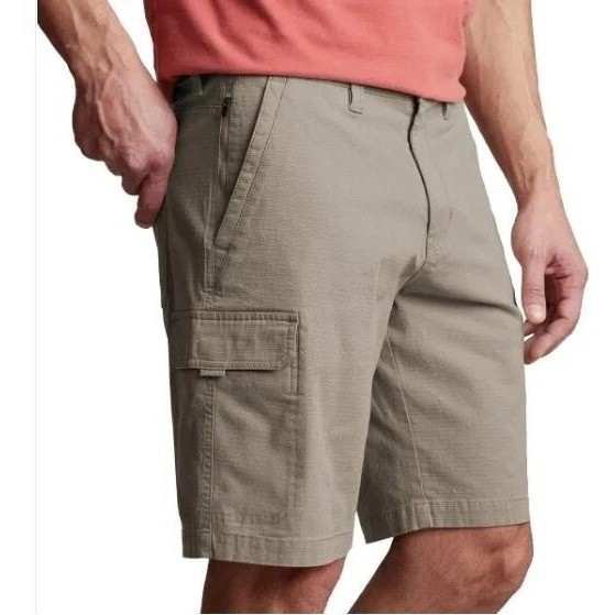 Copper and Oak Men Cargo Shorts 34 Ripstop Security Pocket Flex Stretch 2 Pair