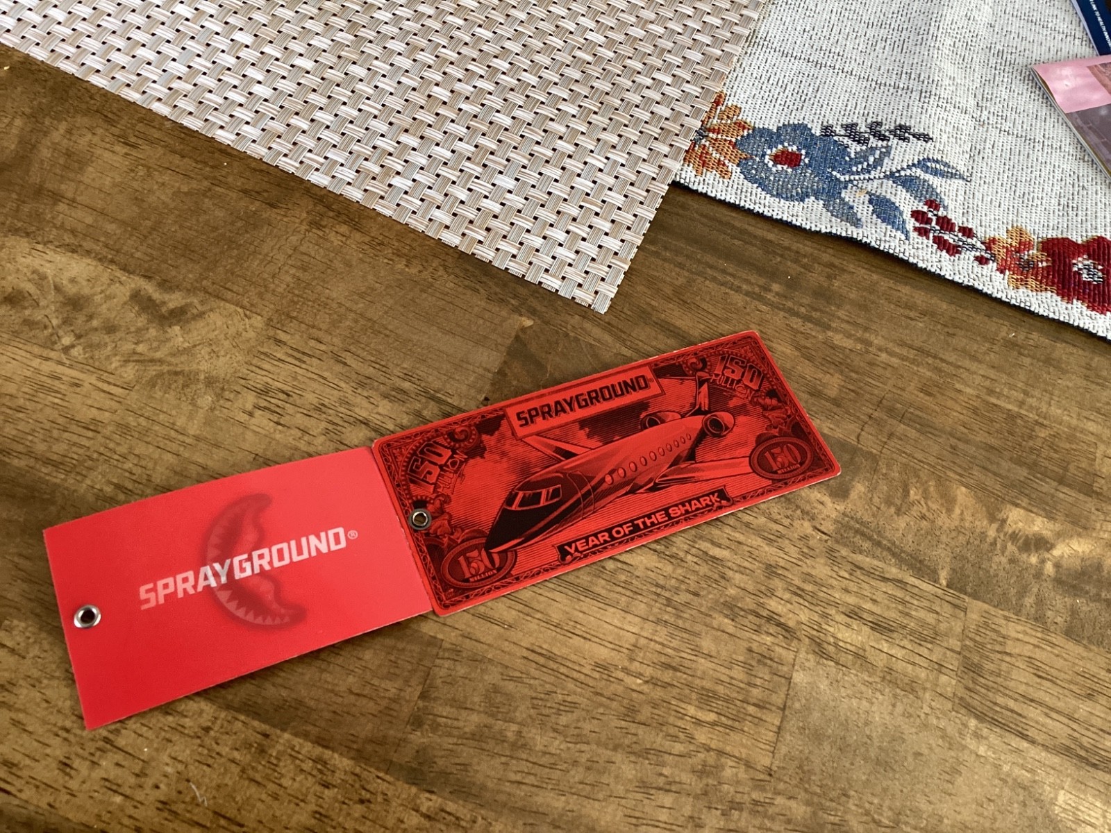 SprayGround red back Tag Limited Edition good condition (mini tag included)