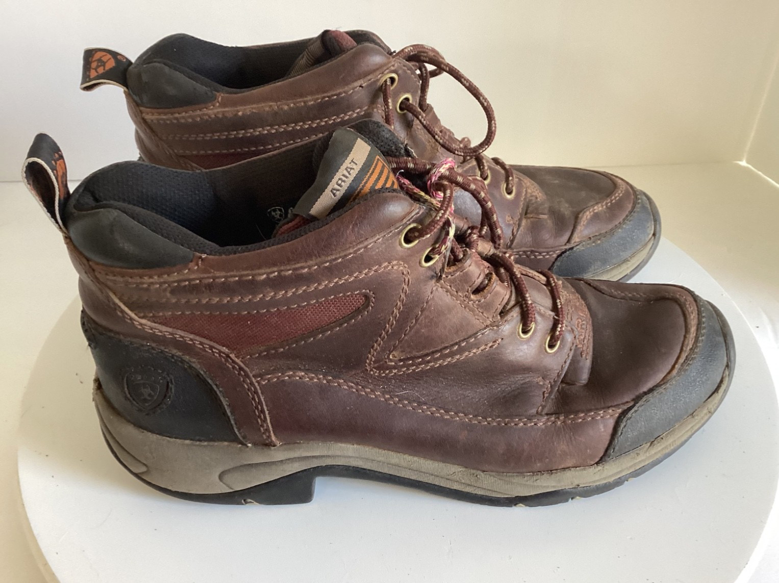Ariat Terrain Cordovan ATS Work Boots Women 10B Brown Leather 10004138(70063)