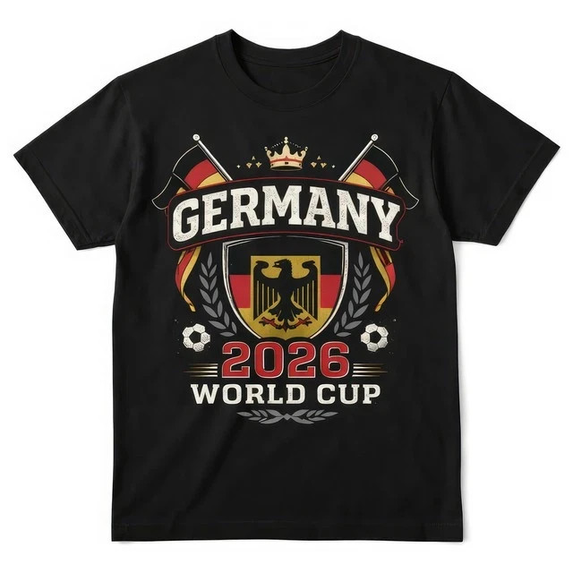 Germany World Cup 2026 Football Fan T Shirt German Soccer Graphic Tee