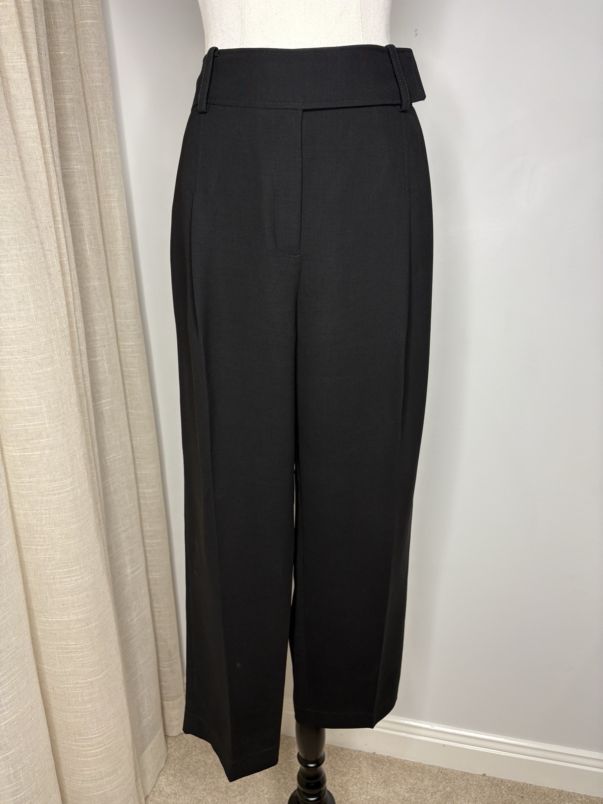Veronika Maine Black Tailored Pants Size 12 Trousers Corporate NWOT