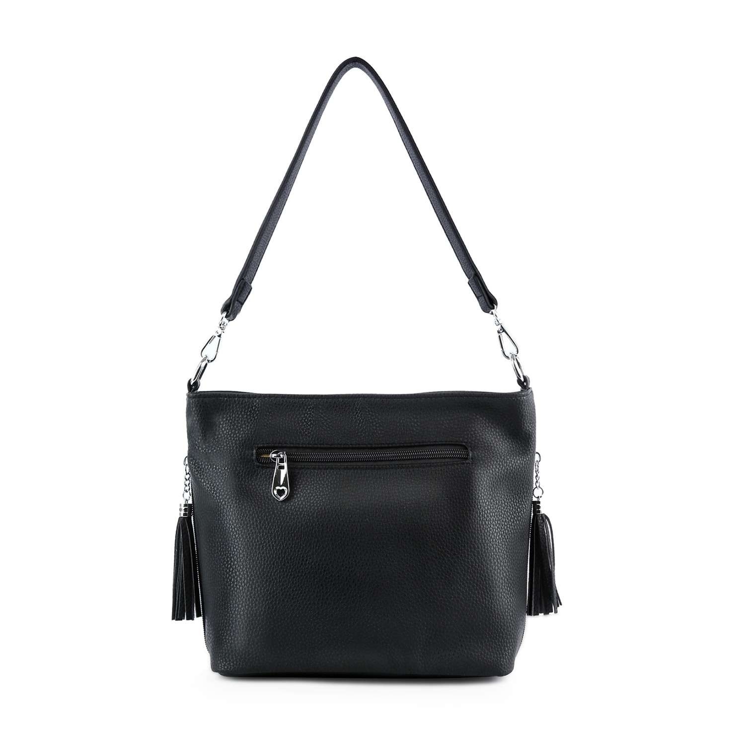 Glamorous Rhinestone Hobo Crossbody Sling Bag Women Sparkly Ombre Tassel Purse
