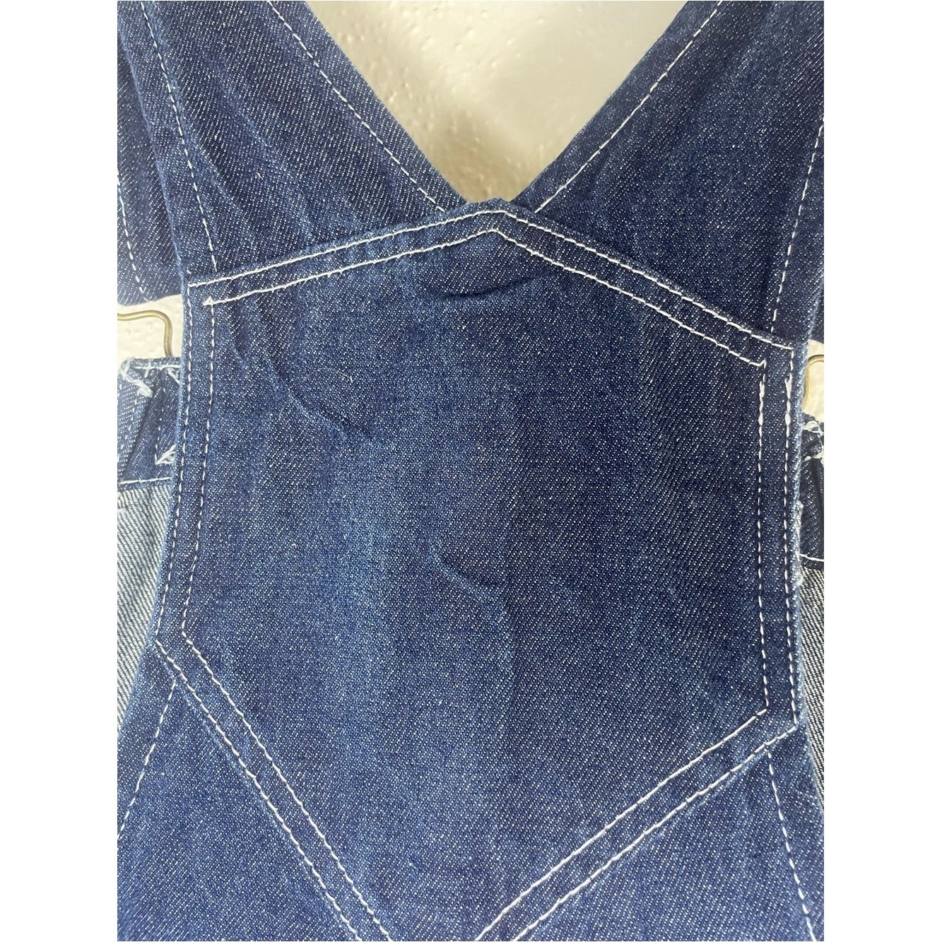 Relaxed Dark Blue Denim Men’s Overalls