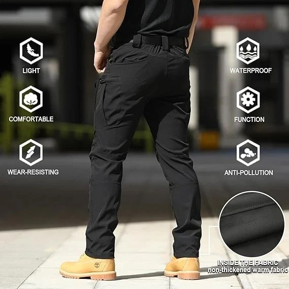 US Men Tactical Cargo Pants Soldier Straight-fit Work Combat Trousers Outdoor