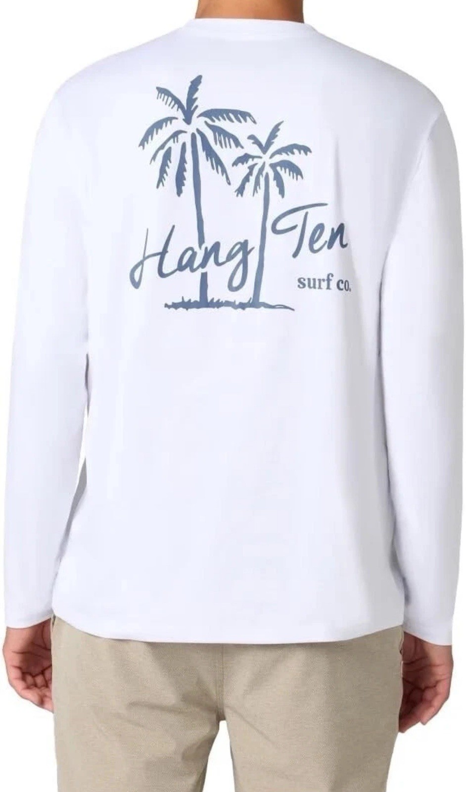 Hang Ten Men’s Long Sleeve Sun Tee, UPF 50+, Quick-dry fabric, Lightweight