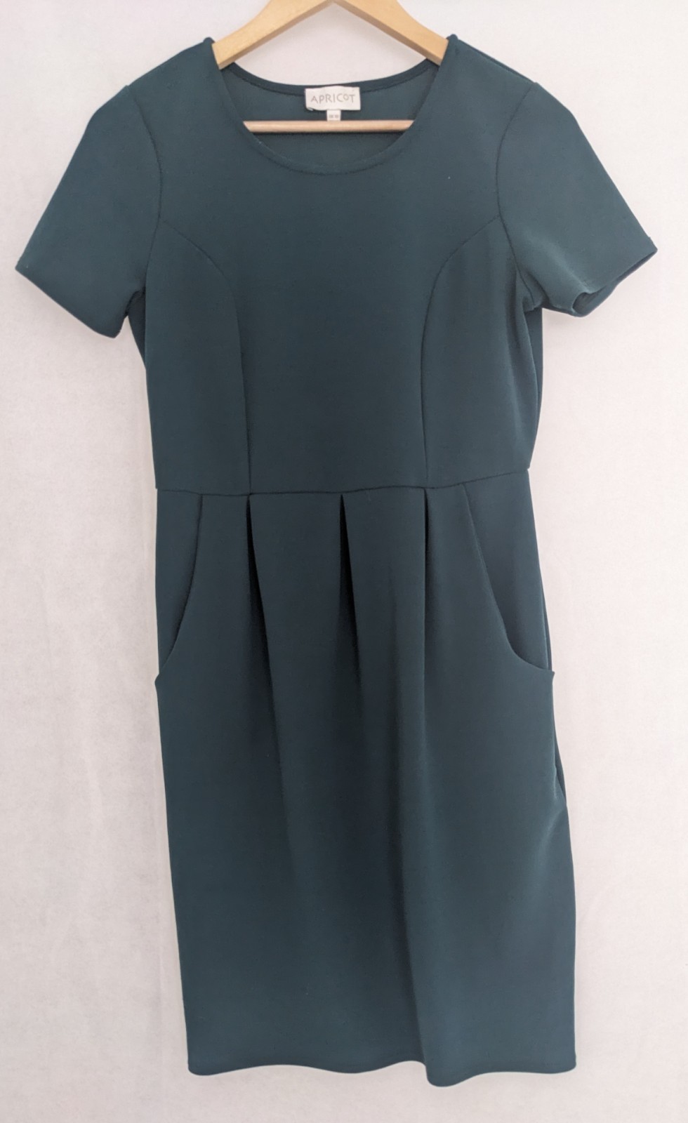 Apricot Short Sleeve Dress Size 10 Green Prom Cocktail Party Sexy Pockets