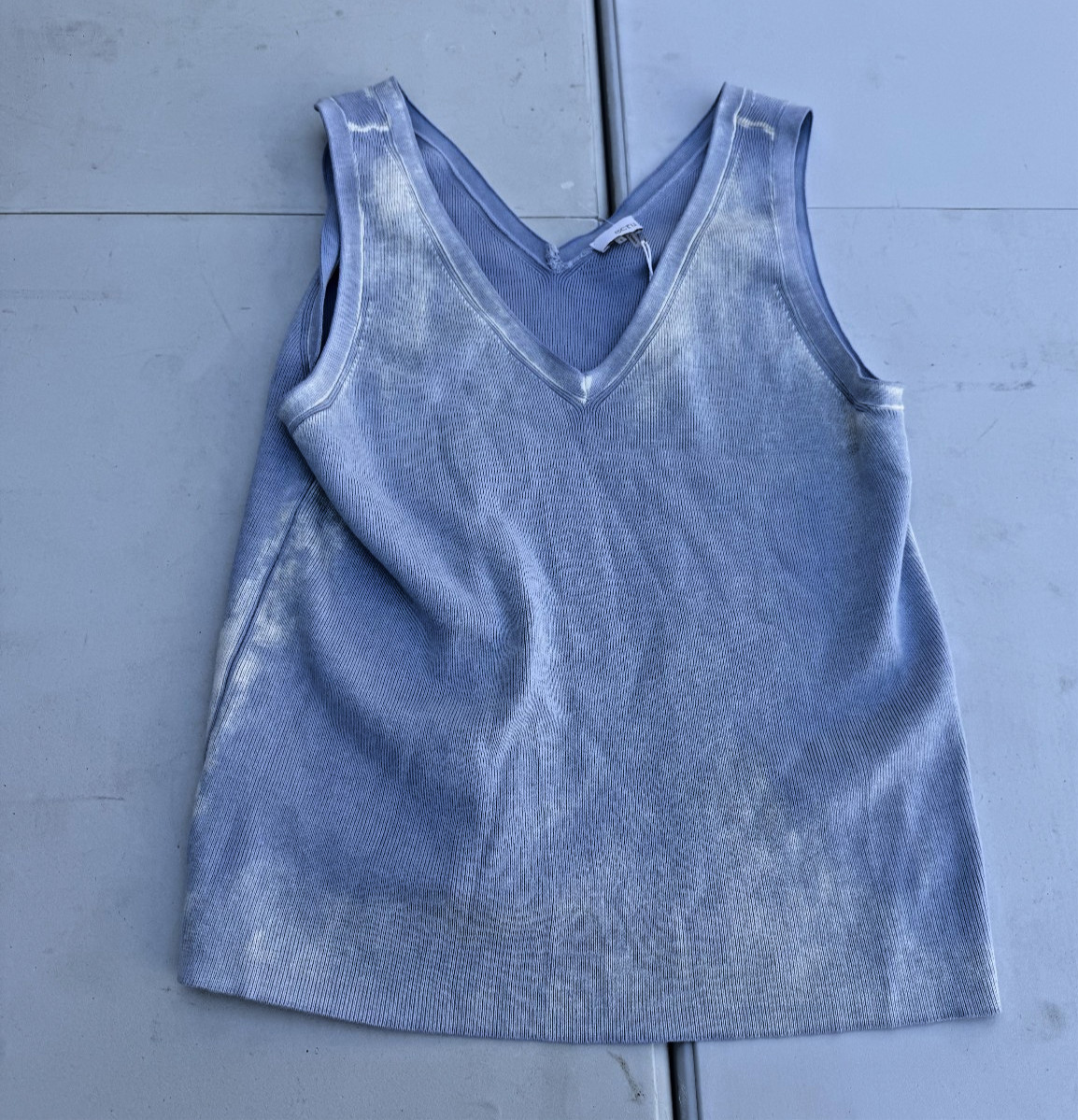 ECRU REVERSE PRINT TANK CORNFLOWER BLUE SIZE LARGE NWT MSRP$ 109 R#26