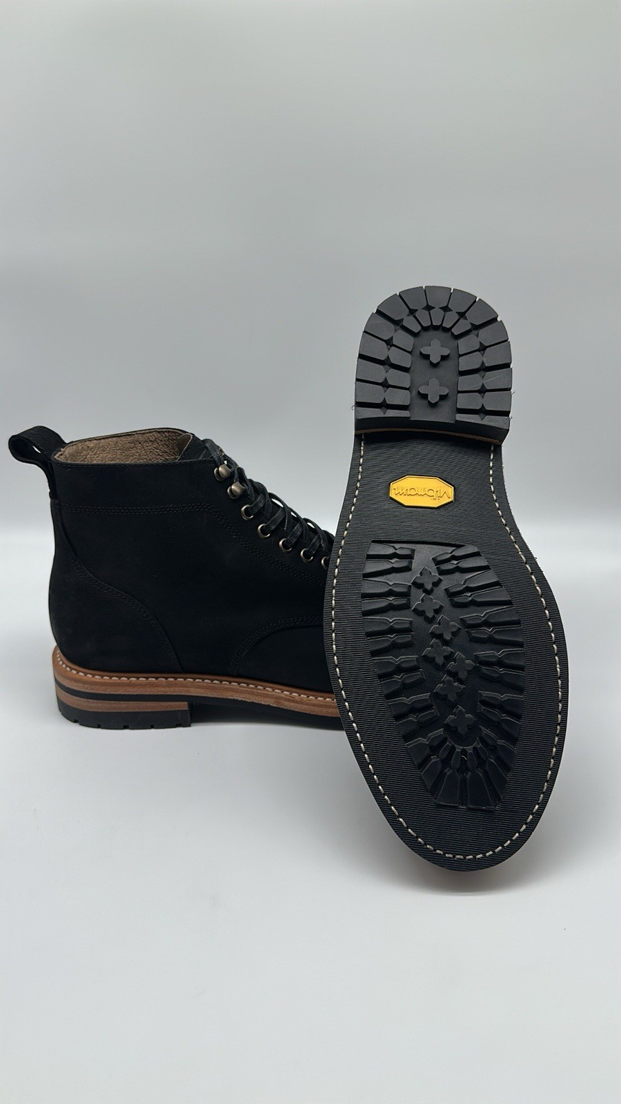 Taylor Stitch Cap Toe Moto Boot in Weatherproof Black Suede Men’s Size 12 D NEW