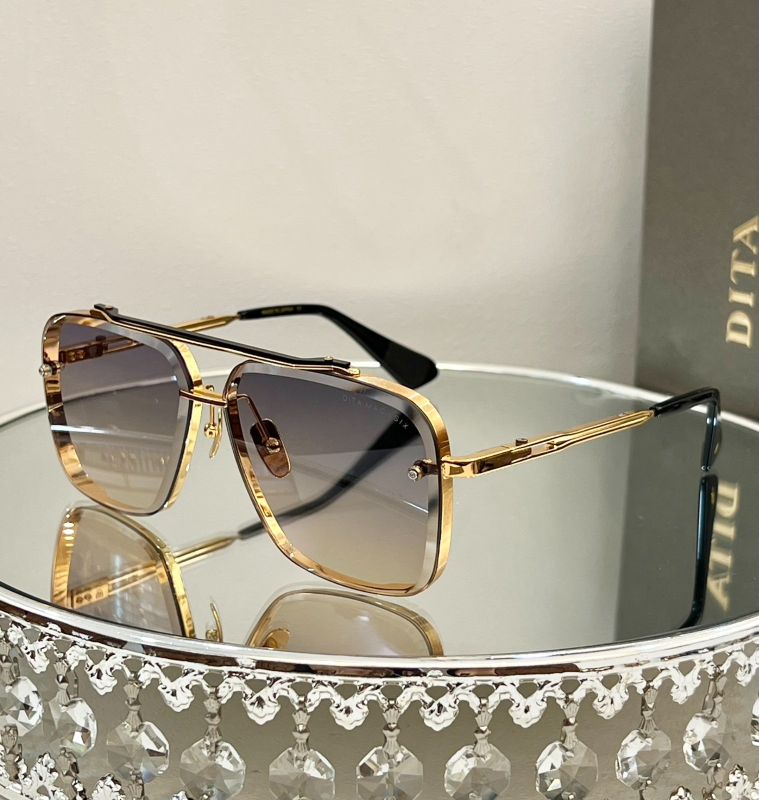 DITA Mach Six Luxury Sunglasses Unisex 61-12-140