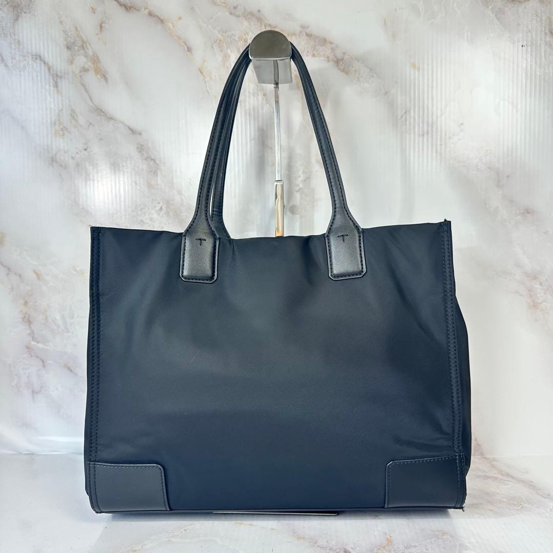 Tory Burch Tote Bag Ella Nylon Large Logo A4 Compatible