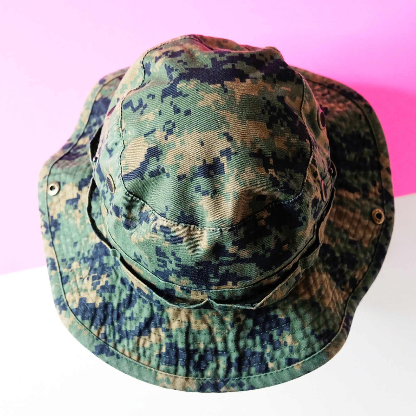 Newhattan Digi Camo Boonie Hat Tactical Military Safari Jungle Size S/M