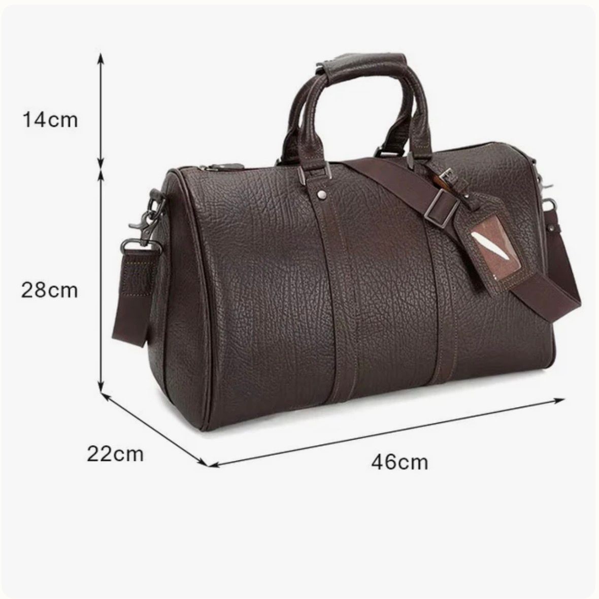 Genuine Leather Duffel Bag Travel Luggage Weekender Overnight Carry On Gym Bag