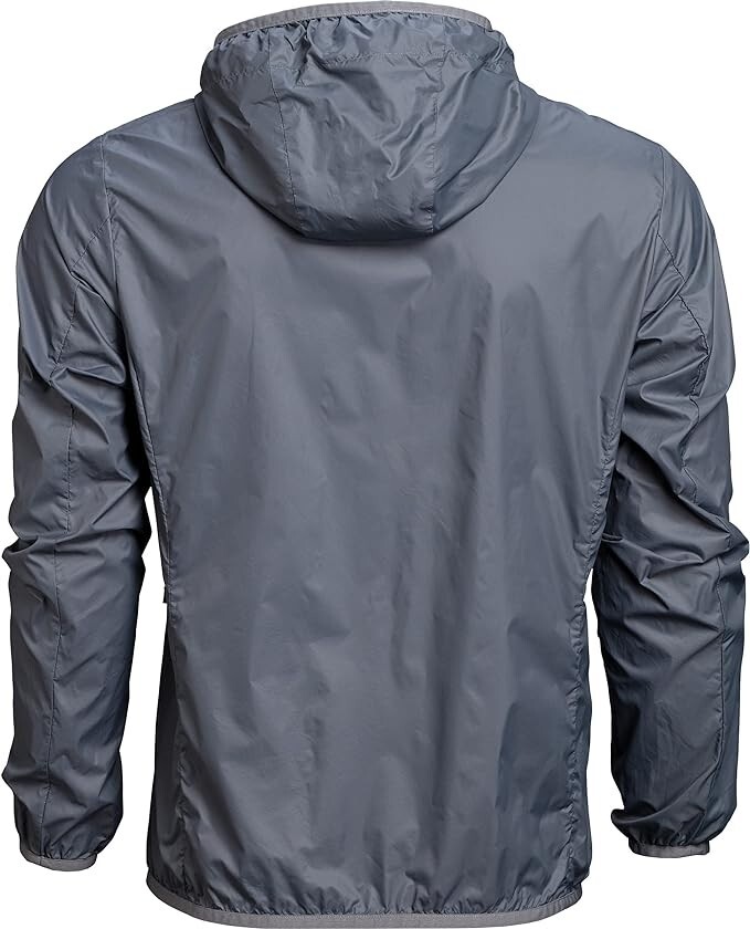 Vortex Optics Men’s L Storm Silencer Full Zip Rain Breaker Jacket Gray