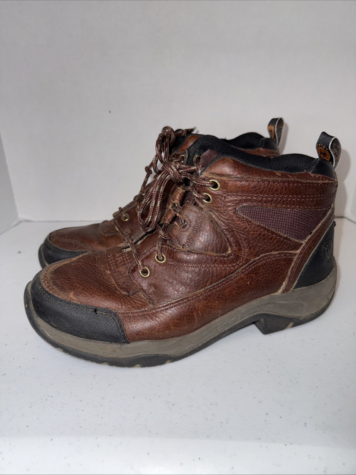 Ariat Terrain Work Boots Mens Size 9B Leather Waterproof Lace Up 10004138🔥👀