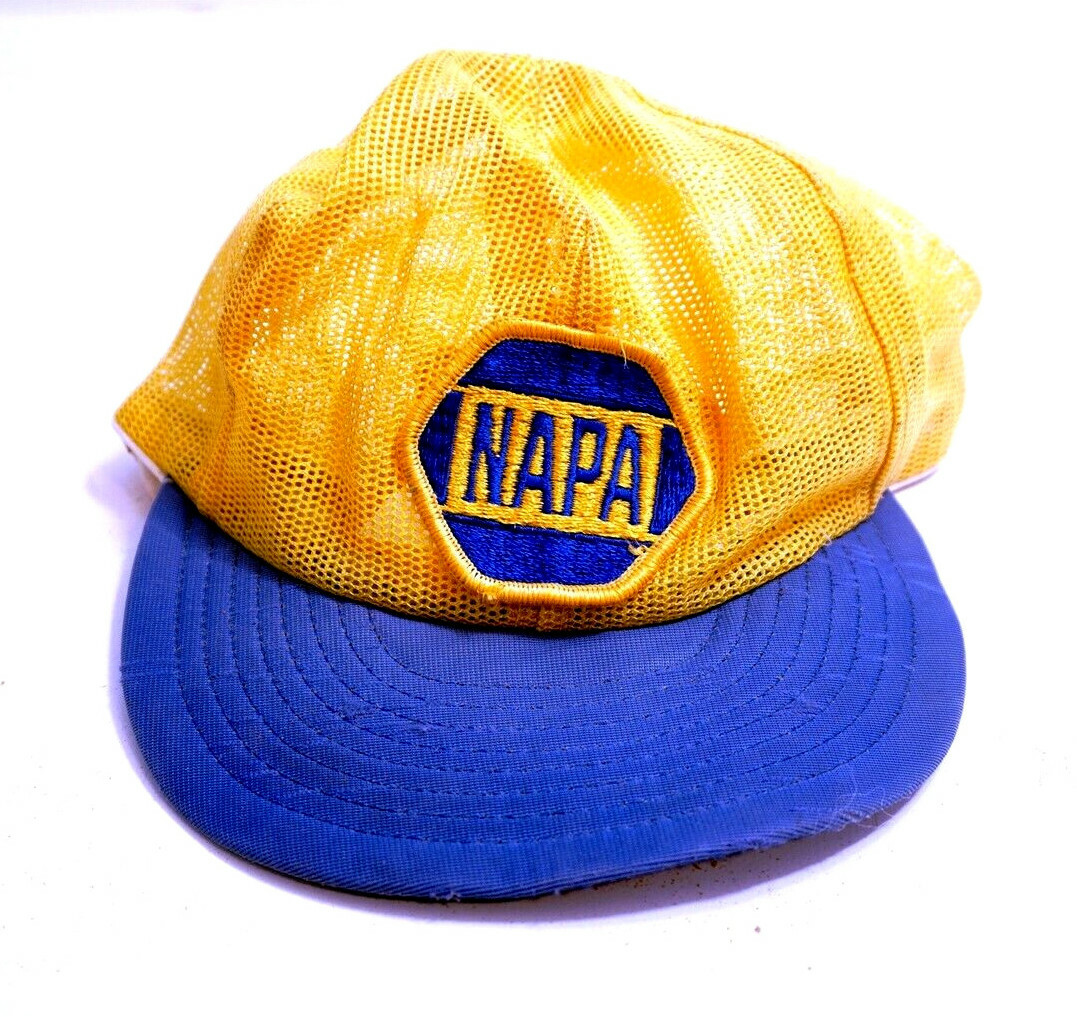 Vintage NAPA Baseball Trucker mesh snapback hat by Louisville Mfg Co