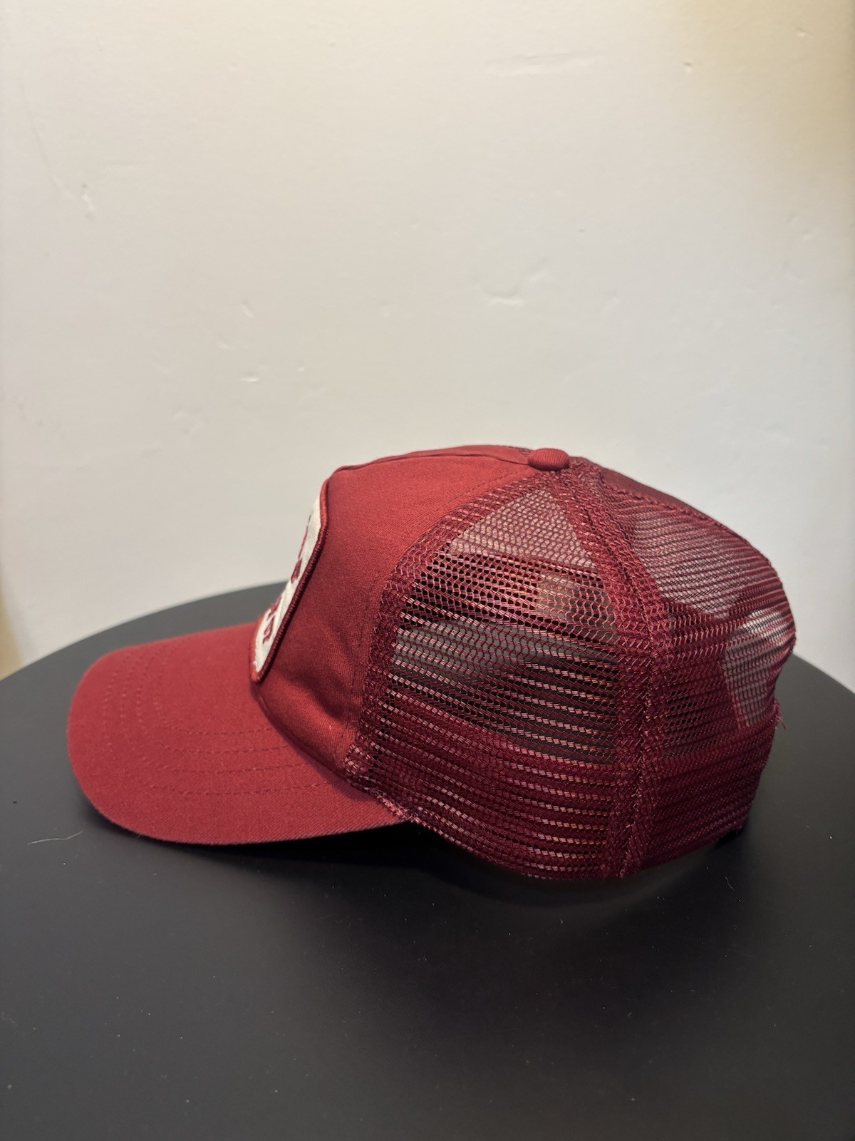 Tecovas Trucker Hat Mens Burgundy Western Ranch Mesh Snapback Cap Giddy On Up