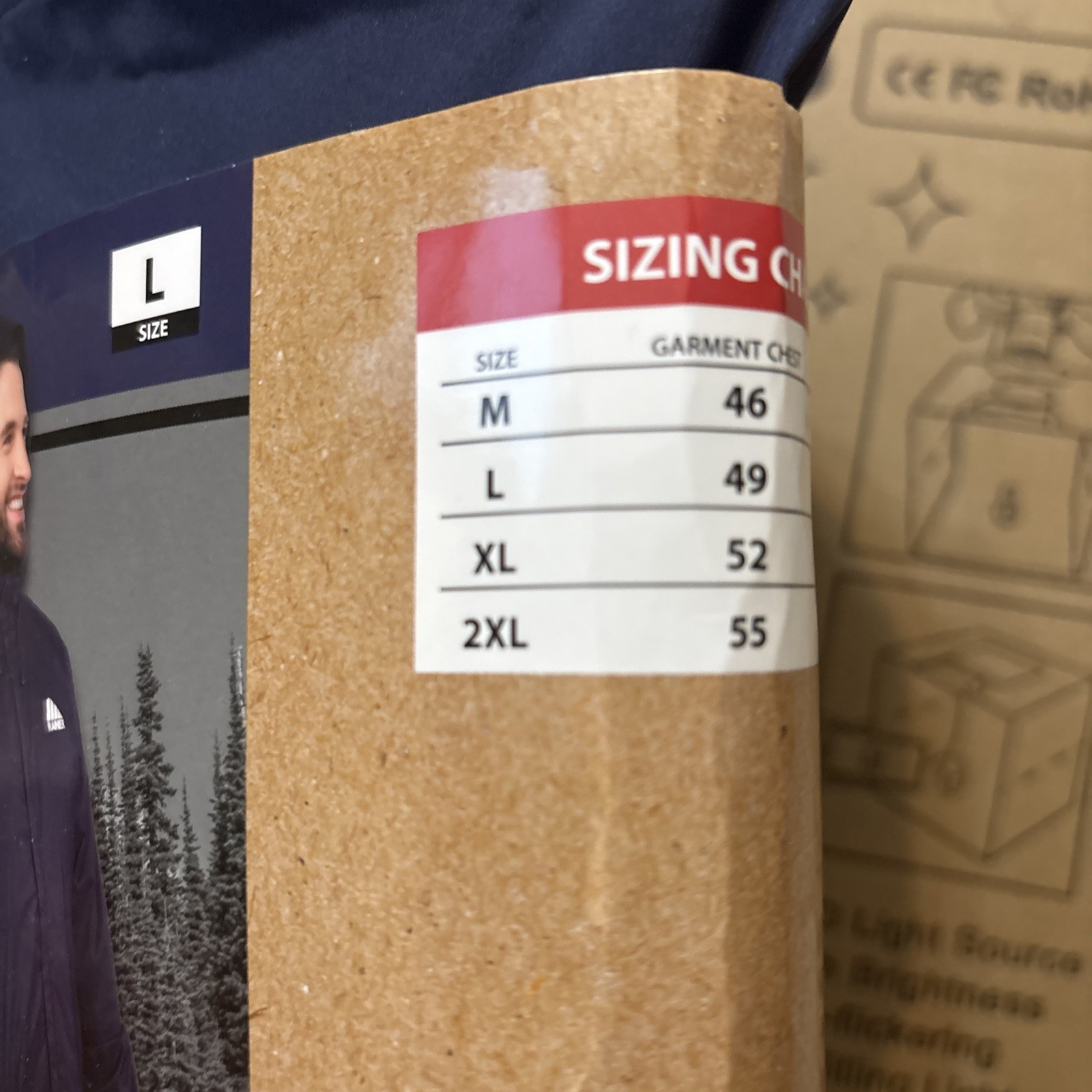 NEW Men’s Rainier Essential Raincoat Jacket Navy Blue w/Hood Size: Large