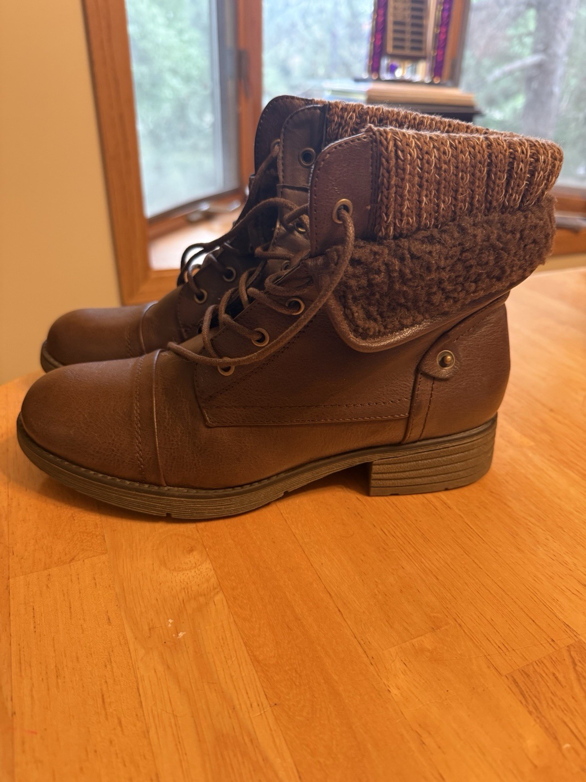 Women’s Moda Chics Brown Booties Size 8 Ladies Shoes Boots