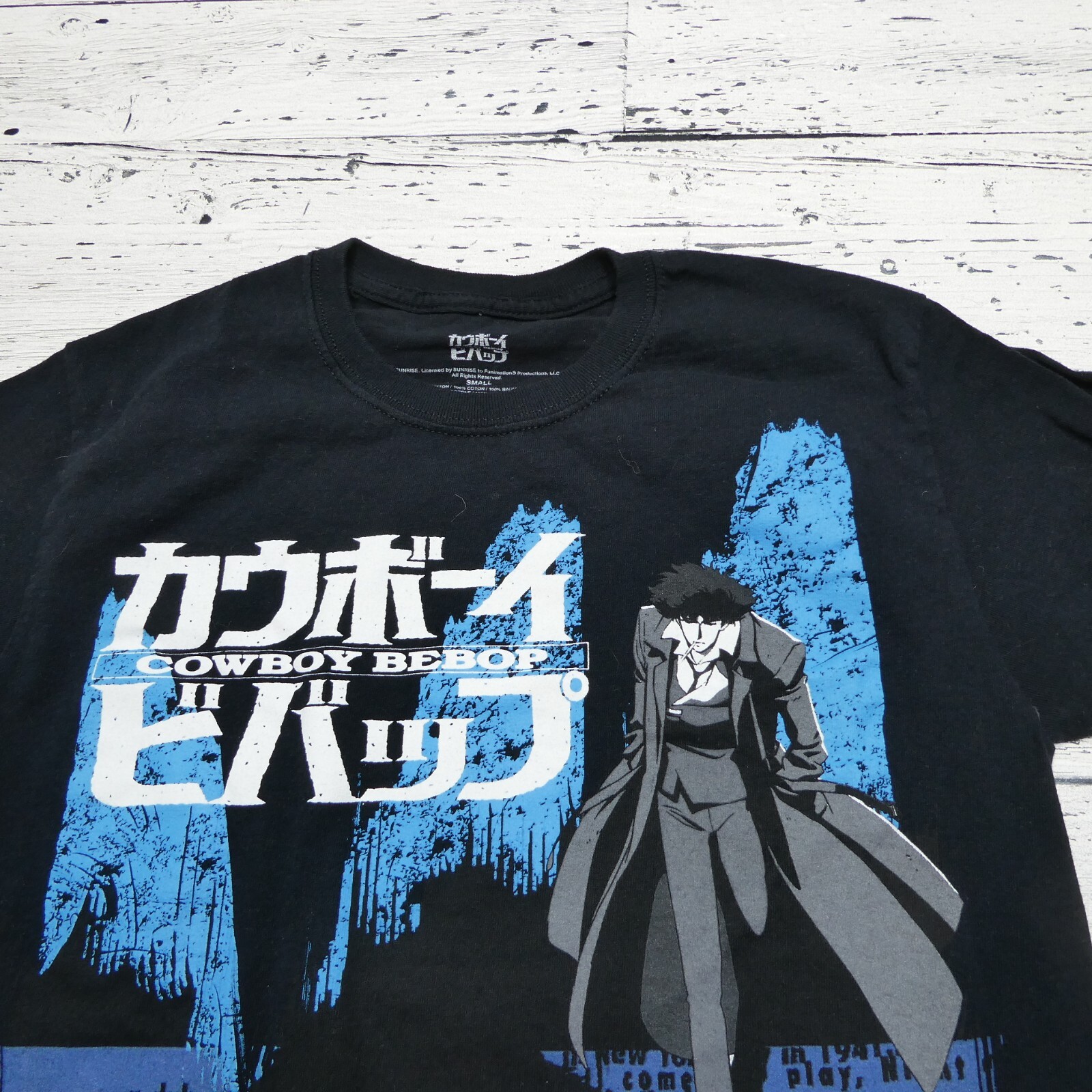 Cowboy Bebop Anime Shirt Size Small Spike Opening Credits Graphic Japanese