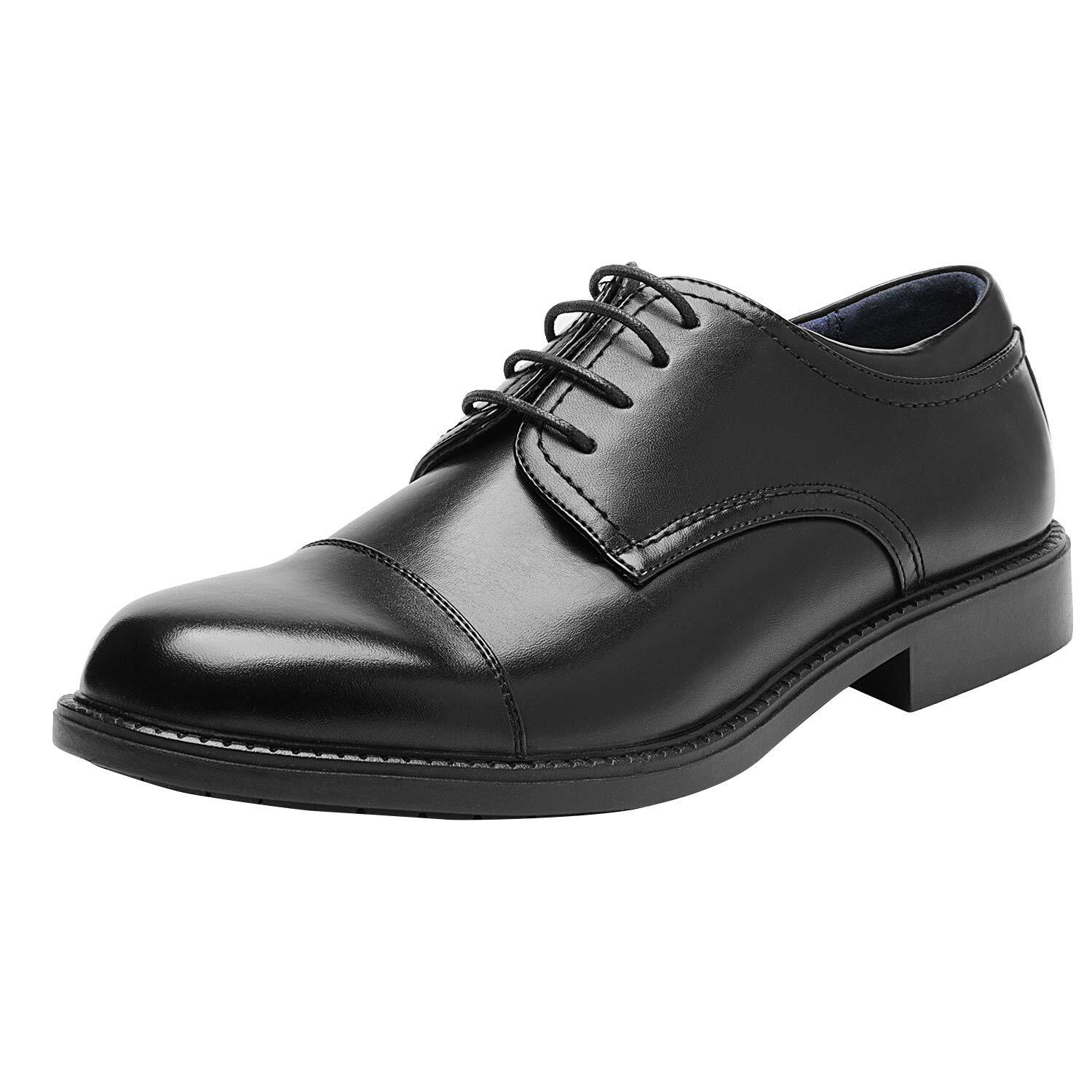 Men’s Dress Oxfords Formal Business Derby Wedding Shoes US Wide Size 6.5-15