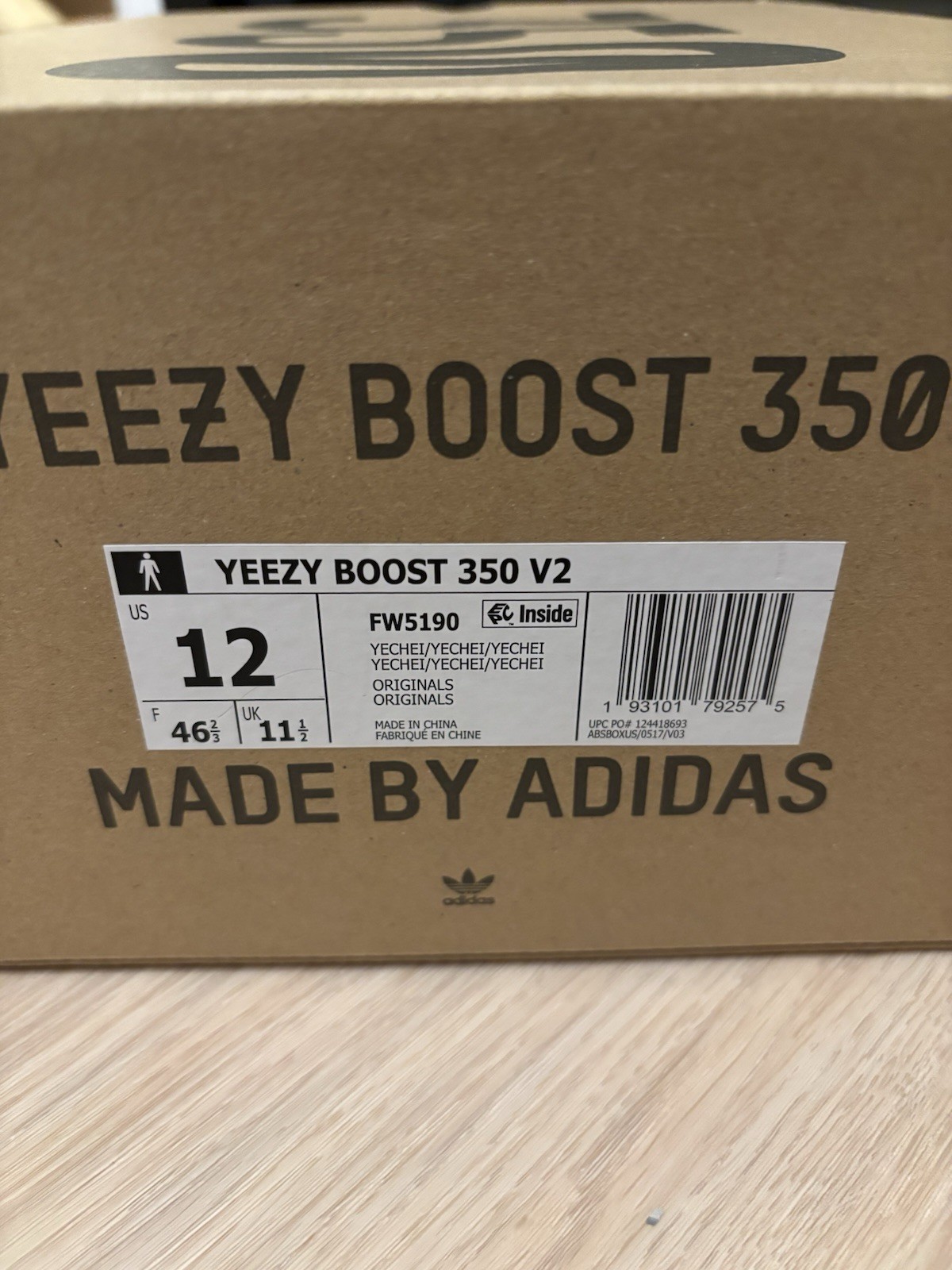 adidas Yeezy Boost 350 V2 Yecheil Non-Reflective Low Top Primeknit FW5190