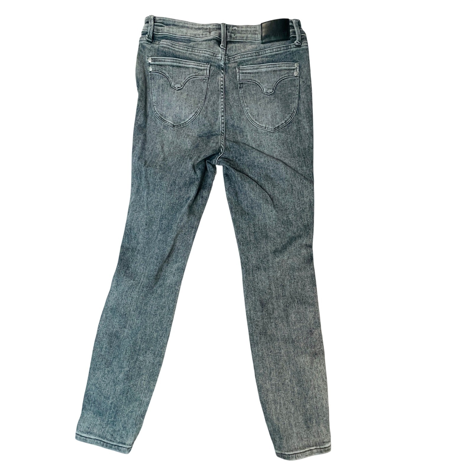 Judy Blue Jeans Womens 27 Grey Skinny Fit High Rise Acid Wash Denim Pants