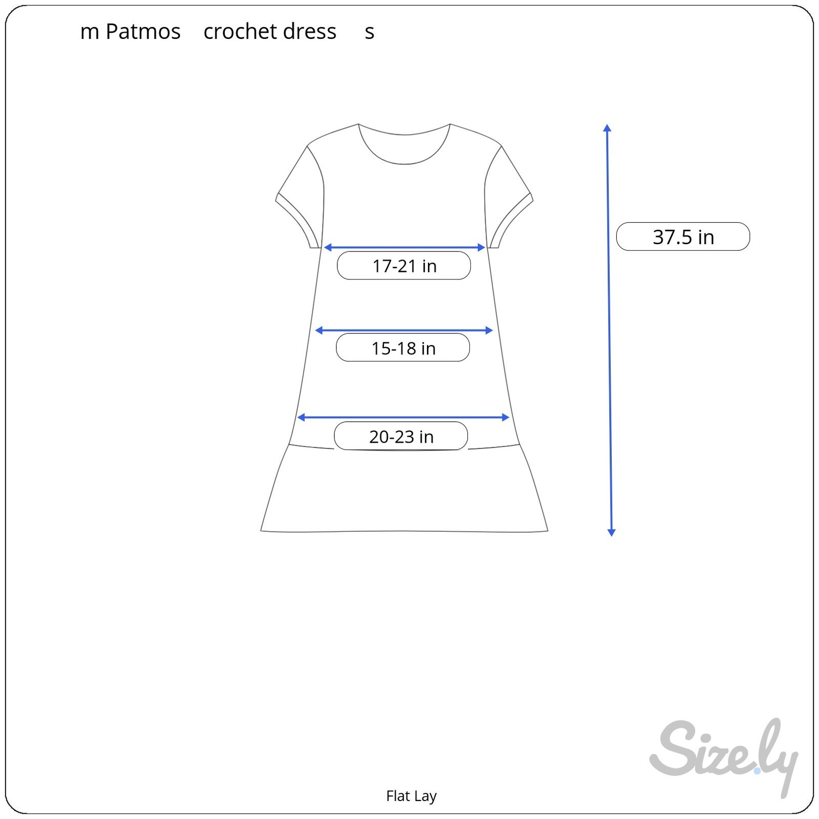 M. Patmos Cora White Knit Crochet Mini Knee Length Dress NWT Small Boho