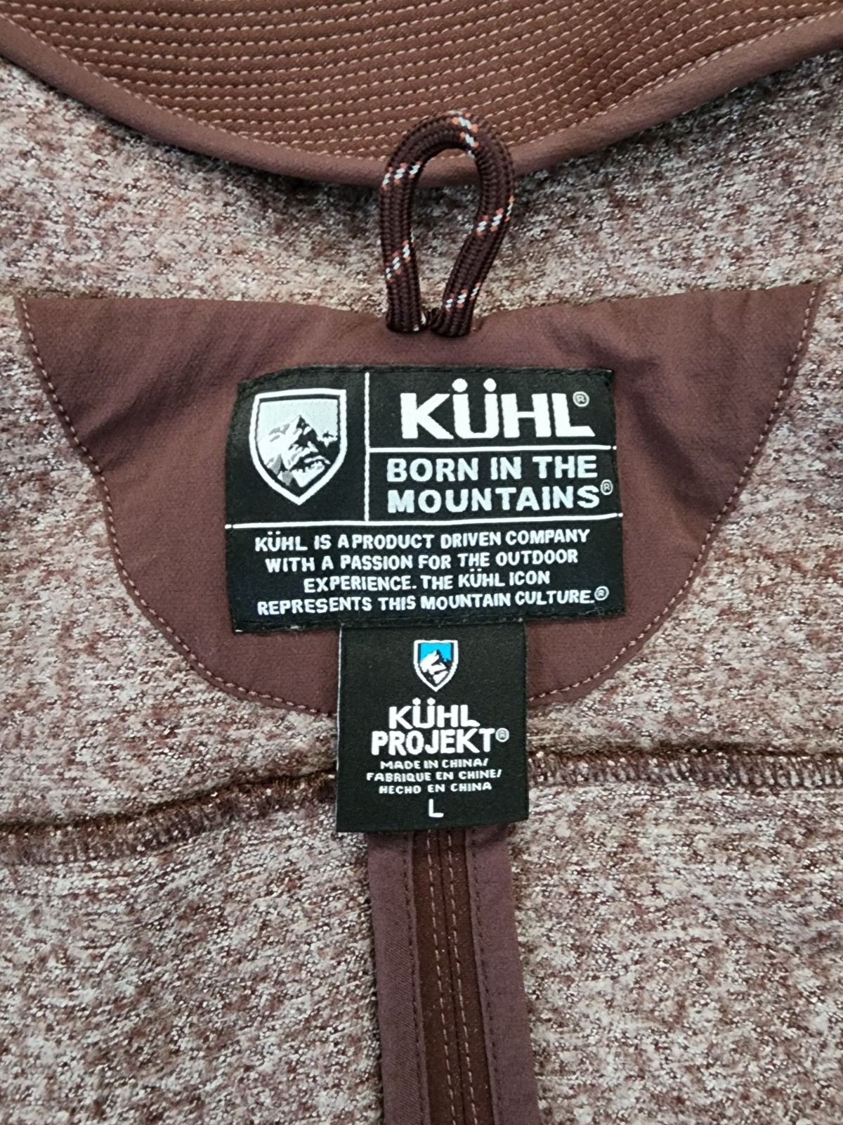 KÜHL Klash Trench Softshell Jacket Hooded Ganache Brown Large