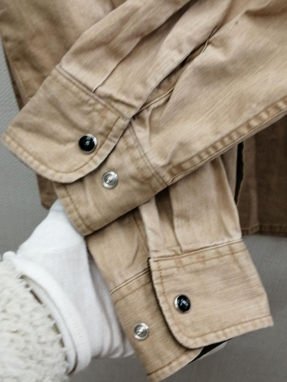 BRIXTON LS Shirt BEG Used