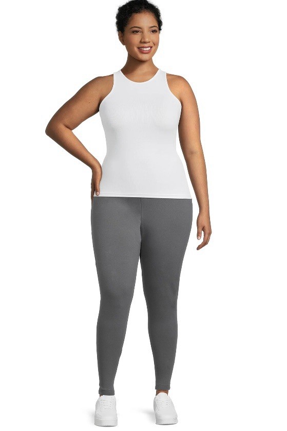Terra & Sky Women’s Plus High Waist Ankle Length Leggings, Size 4X (28w-30w)