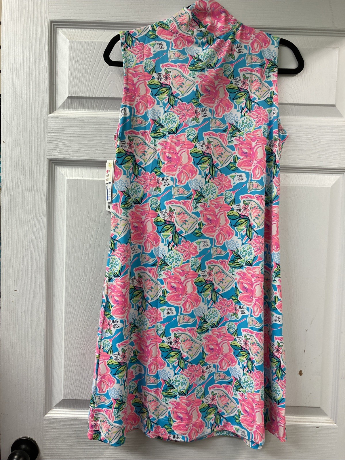 Lulu B 1X Sleeveless Quarter Zip Golf Dress Upf50