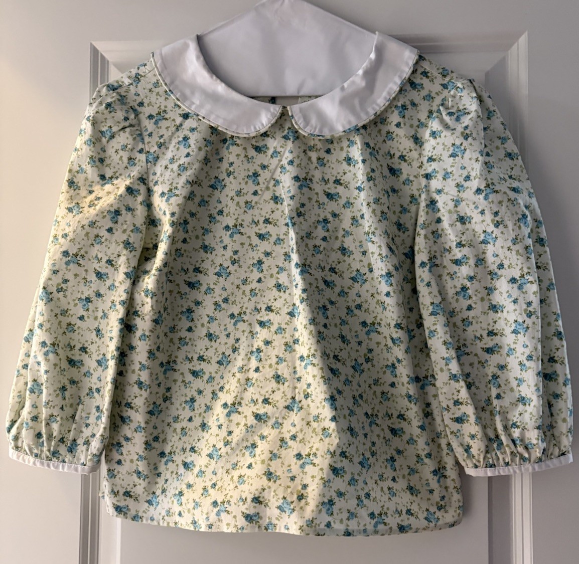 Batsheva Floral Peter Pan Collar Top Size 10