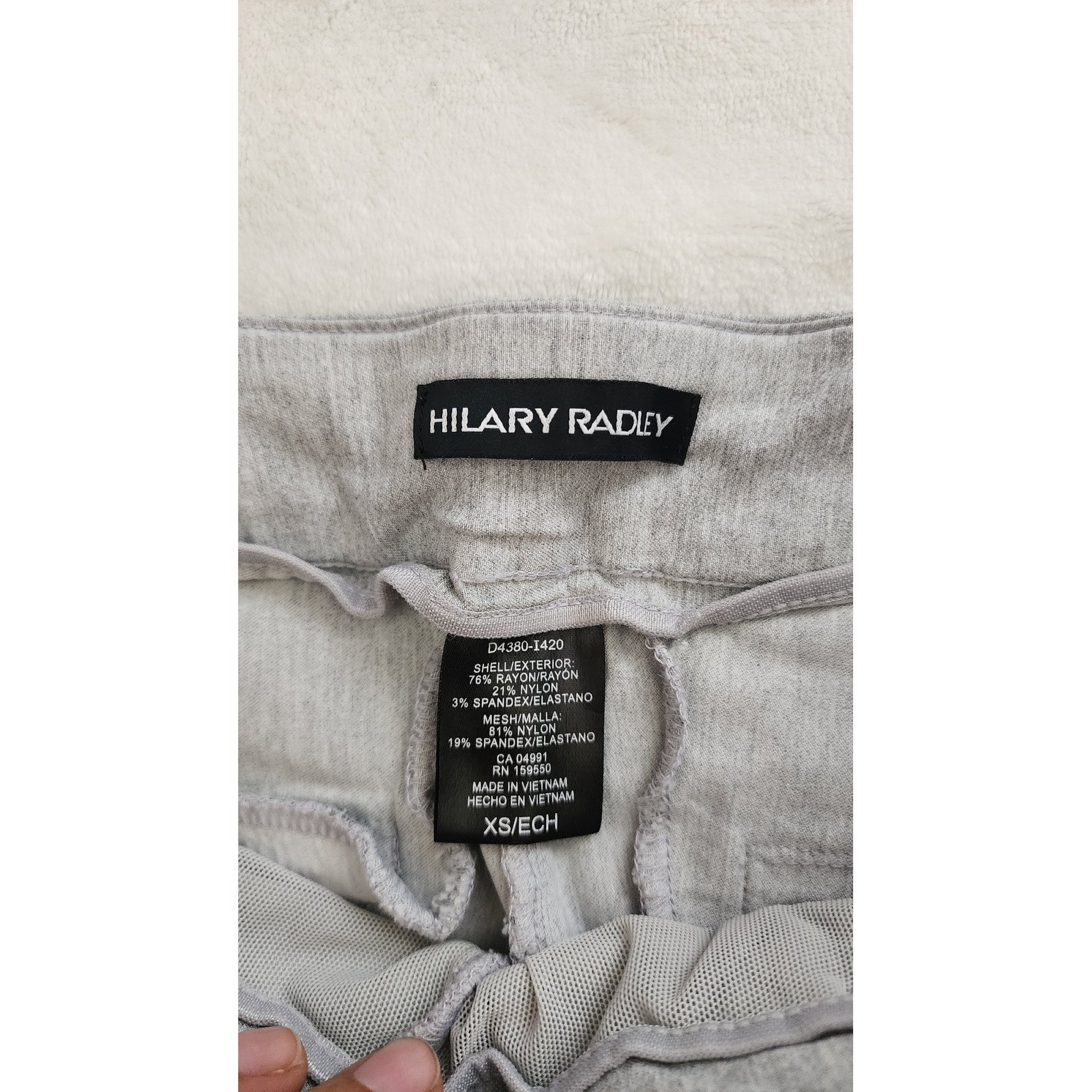 Hilary Radley Womens Gray Pull On Ankle Pants Stretch Slim Leg XS D4380-I420