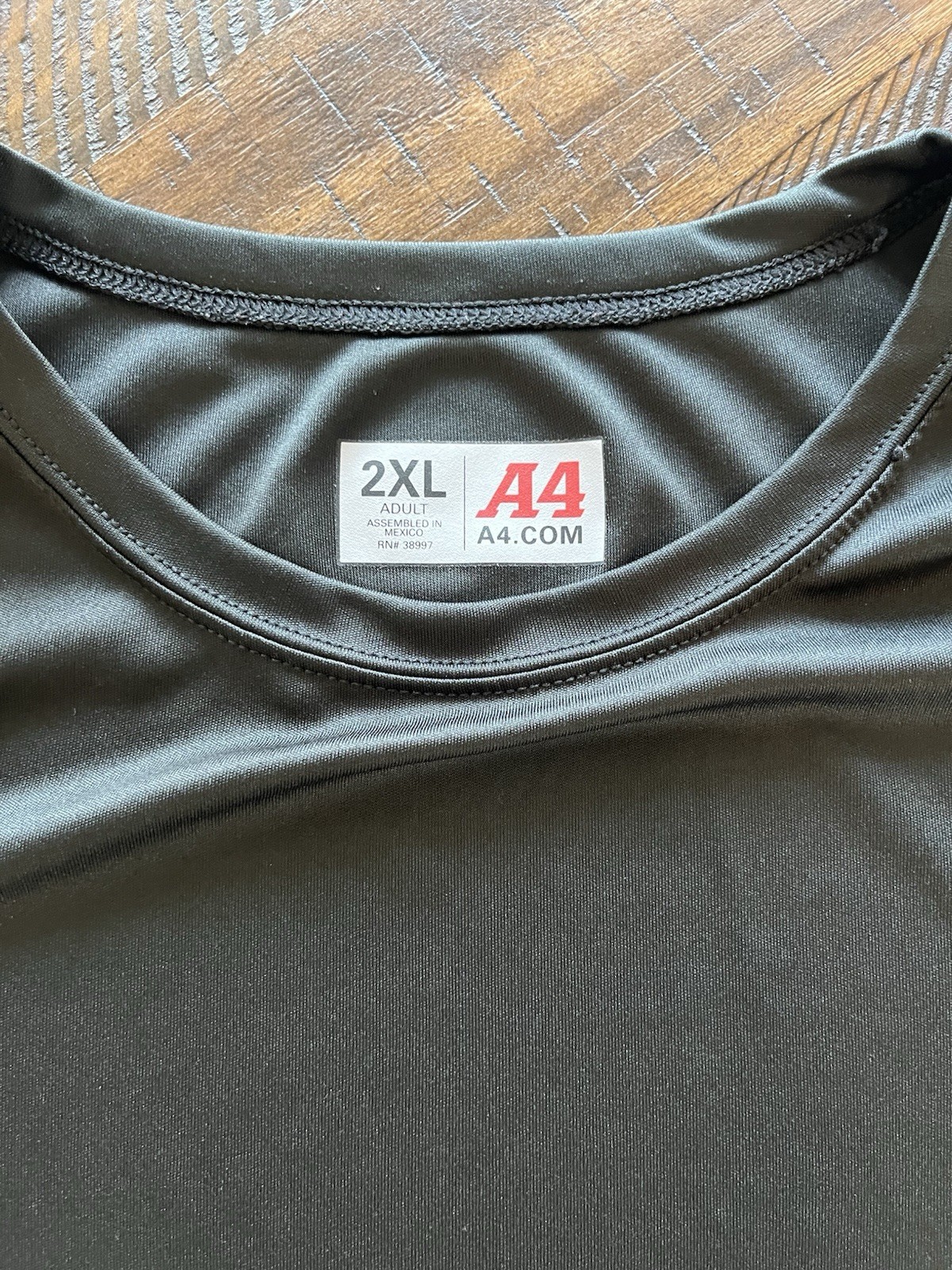 Men’s A4 Athletic DriFit Short Sleeve T-Shirt 2-Pack, Red And Black, Size 2XL