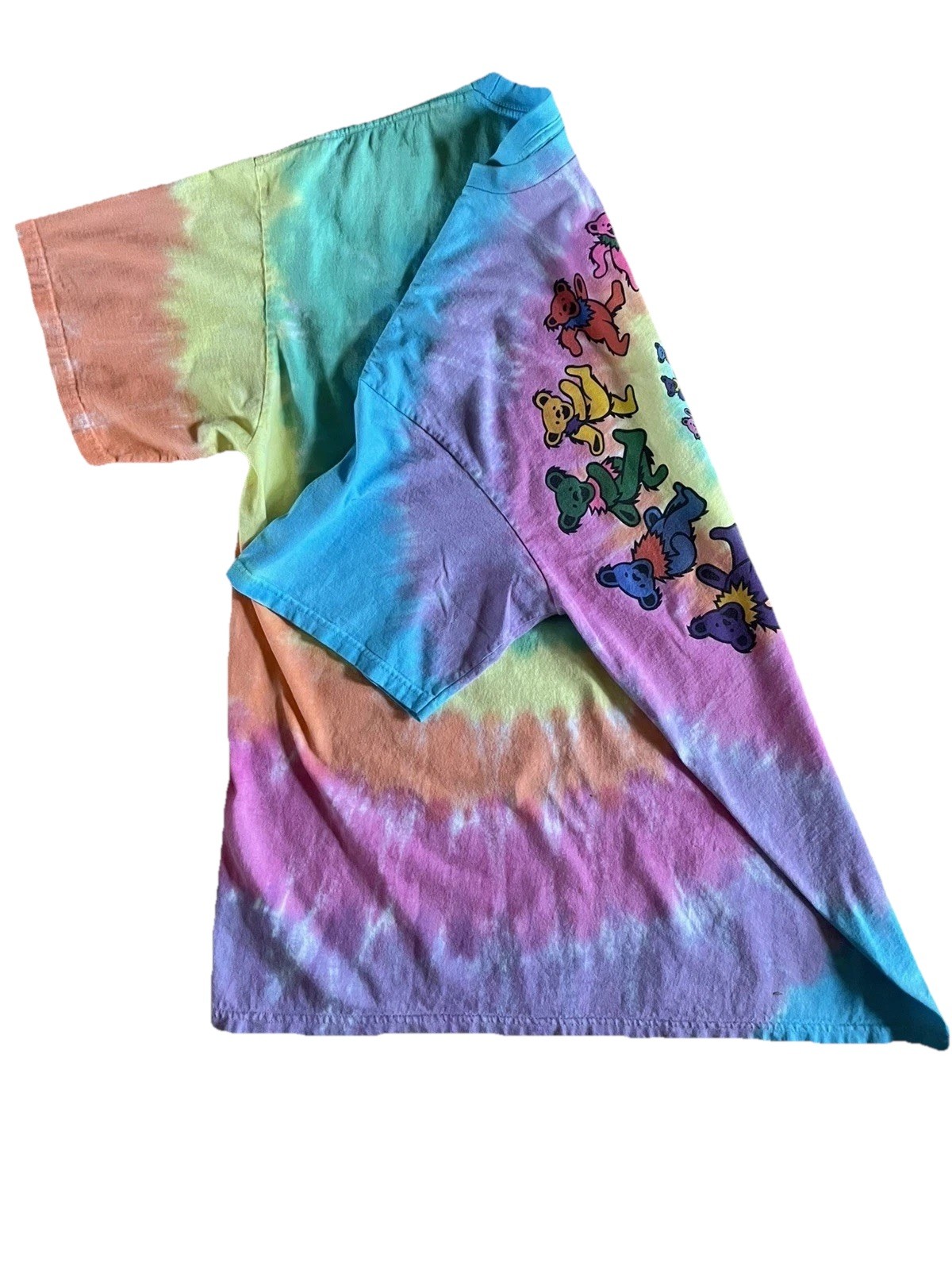 Vtg 90s Grateful Dead Marching Dancing Bears Spiral Tie Dye XL “BEST CONDITION.”