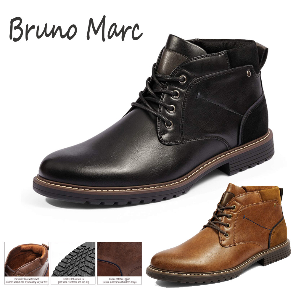 Men’s Fashion Chukka Dress Boots Casual Lace up Formal Shoes 6.5-13