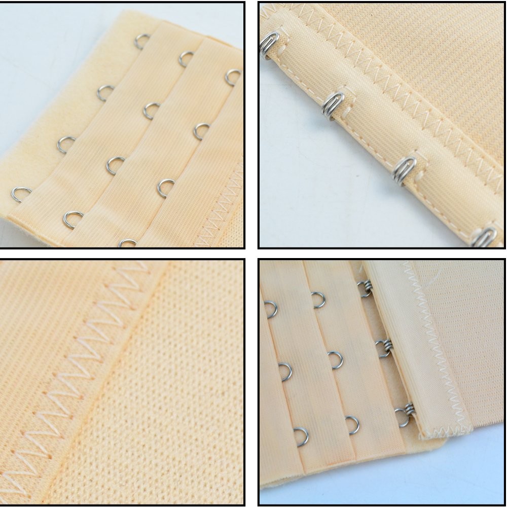 Bantoye 9pcs Bra Extender 2 Hooks/3 Hooks/4 Hooks Nylon Elastic Back Bra Band…