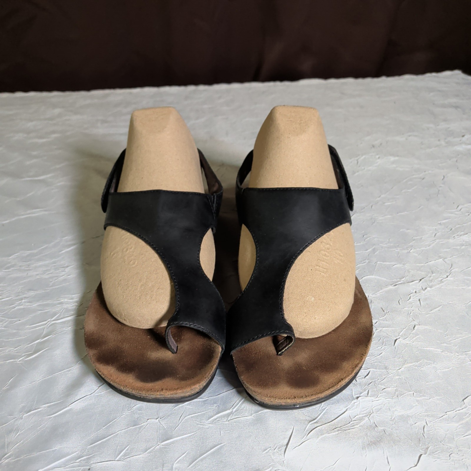 Dansko Reece Sandals Womens Size US 6.5-7 EU 37 Black Leather Bohemian Preppy