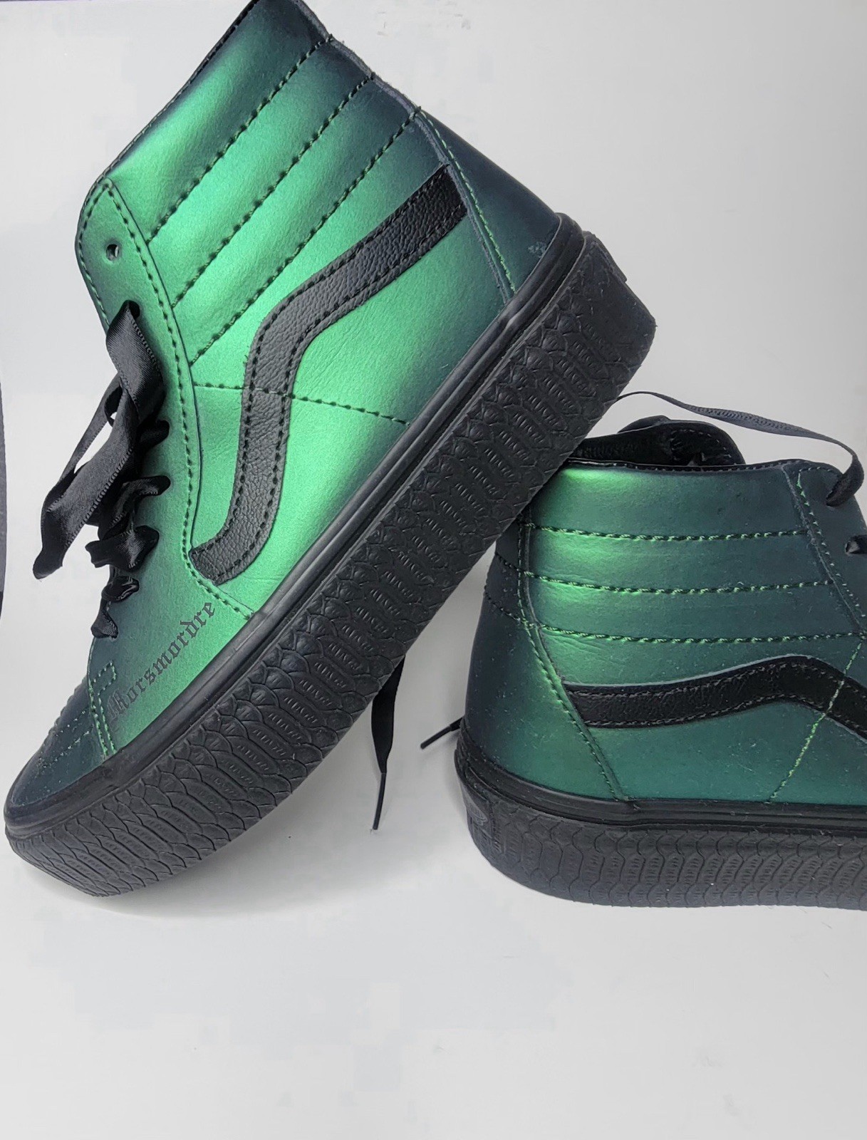 VANS Sk8-Hi Harry Potter Slytherin Green/Black High Top Skate Sneakers