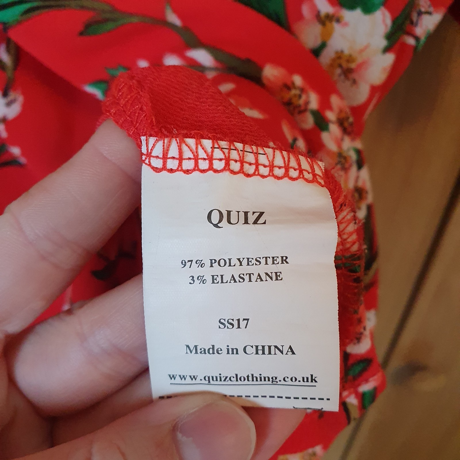 QUIZ Floral Blouse Summer Bohi Romantic Feminine Size 16 Red