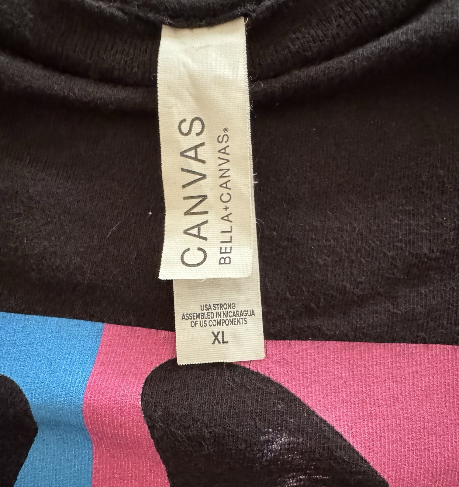 Bella+Canvas Galantis E.P. Cat Graphic T-Shirt Black XL Crew Neck Short Sleeve
