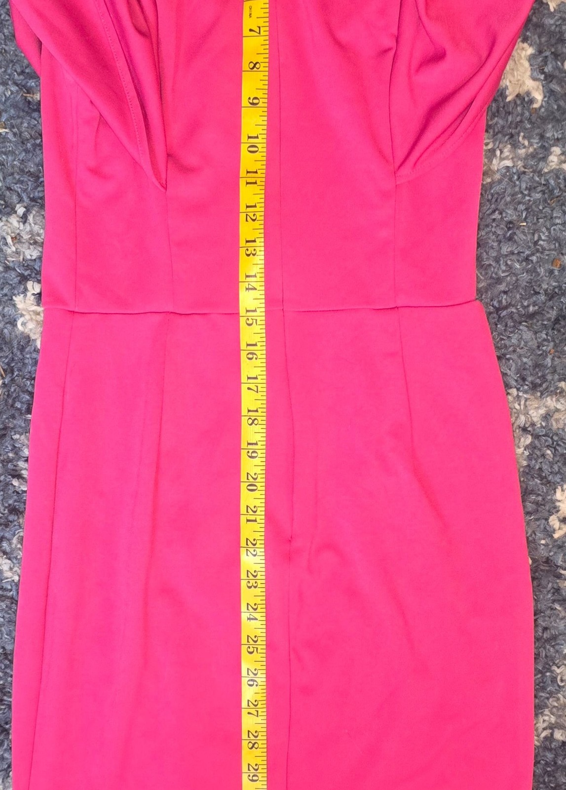 Grace Karin Women’s Magenta Flutter Sleeve Round Neck Midi Sheath Dress