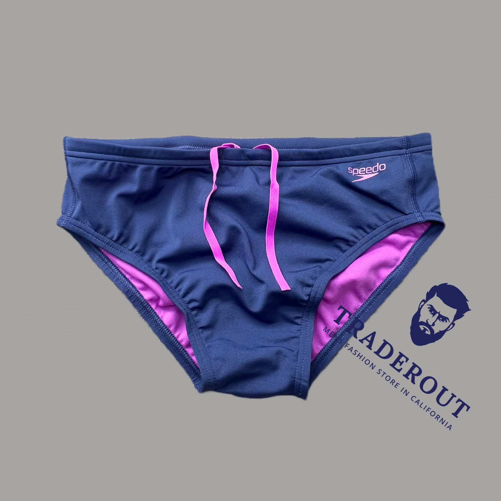 Speedo Men Hepuna Blue Endurance Solid one Brief Swimwear size 34 36